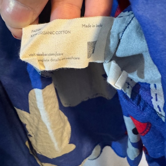 Nicobar Elegant Blue Ruffle Floral V-Neck Blouse Size Small - Picture 5 of 8